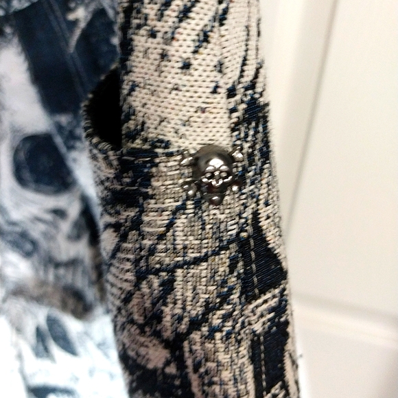 Rebel Vengeange Tapestry Skeleton Cargo Pants, NWT, Size 32 - Picture 7 of 12